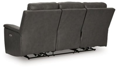Bleckley Power Reclining Sofa - Dark Gray Power Reclining Sofa modern furniture Contempo Furniture