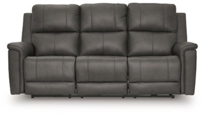 Bleckley Power Reclining Sofa - Dark Gray | Ashley Furniture