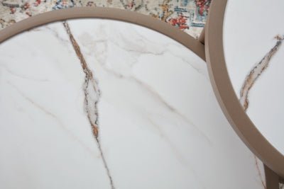 Bluff Trail Outdoor Love/Chairs/Tables Set (Set of 5) - Beige 5 Piece Outdoor Set modern furniture Contempo Furniture