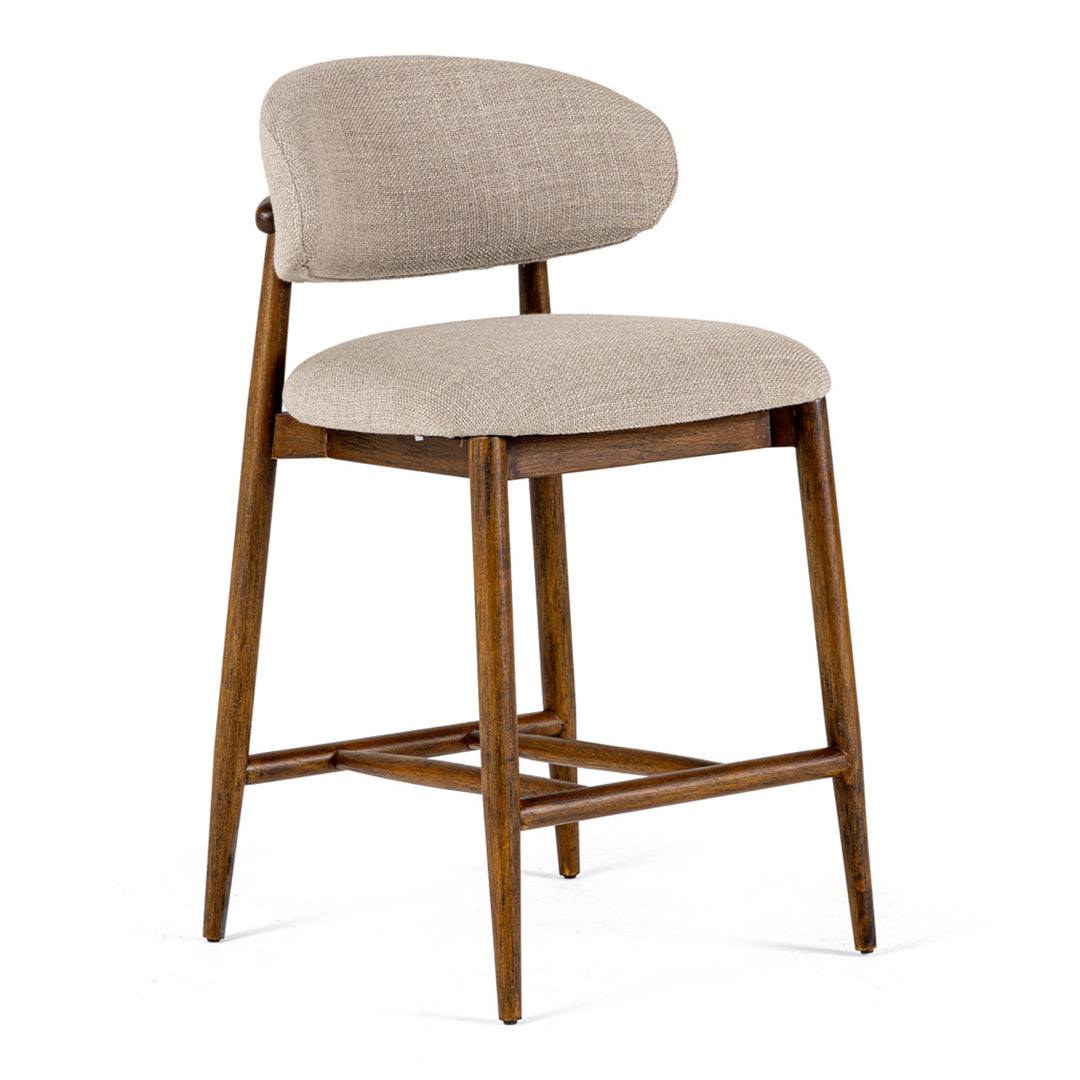Blum - Modern Beige Linen Counter Chair