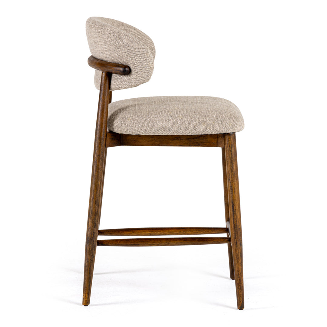 Blum - Modern Beige Linen Counter Chair