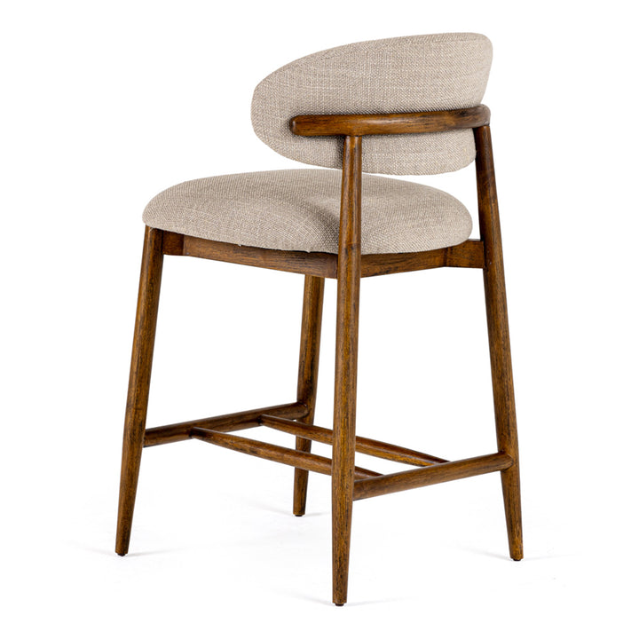 Blum - Modern Beige Linen Counter Chair