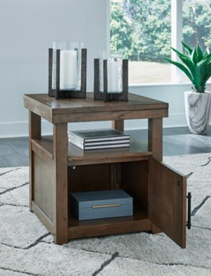 Boardernest End Table - Dark Brown End Table modern furniture Contempo Furniture