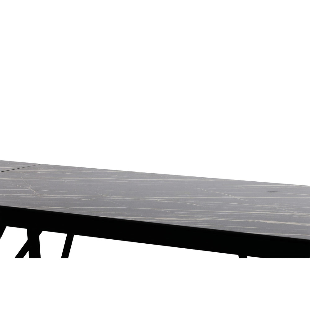 Bobby - Modern Black Ceramic Extendable Dining Table