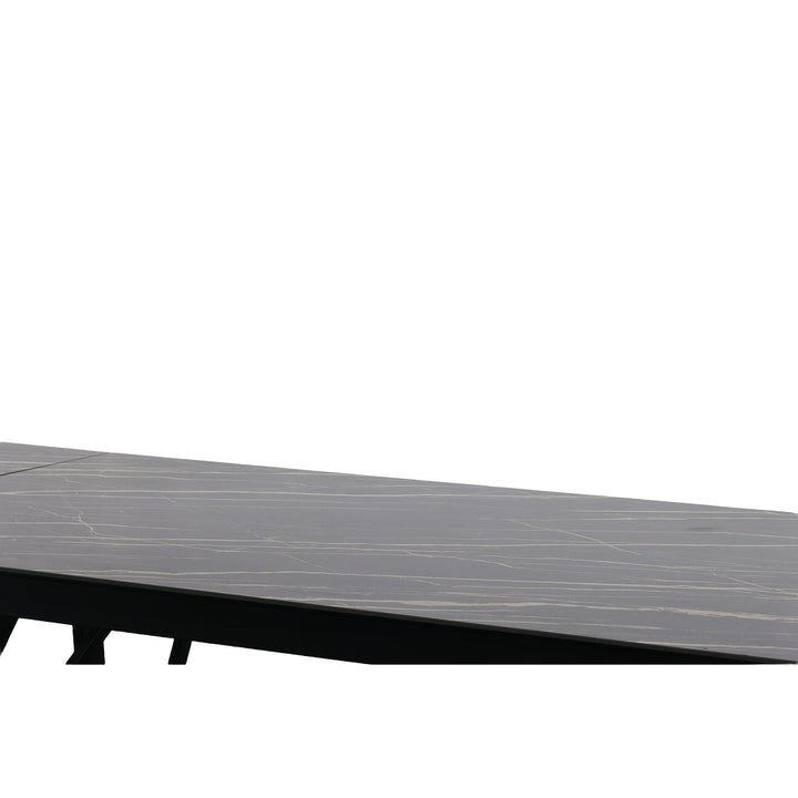Bobby - Modern Black Ceramic Extendable Dining Table