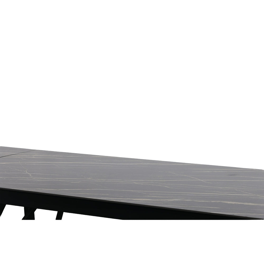 Bobby - Modern Black Ceramic Extendable Dining Table