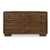 Boka Six Drawer Acacia Wood Dresser in Impala Dresser modern furniture Contempo Furniture