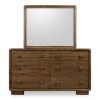 Boka Six Drawer Acacia Wood Dresser in Impala Dresser modern furniture Contempo Furniture