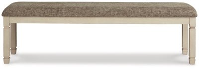Bolanburg 65" Dining Bench - Beige Upholstered Bench modern furniture Contempo Furniture