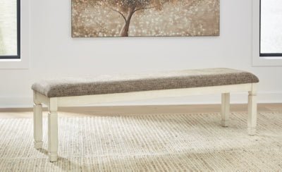 Bolanburg 65" Dining Bench - Beige Upholstered Bench modern furniture Contempo Furniture