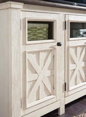 Bolanburg 74" TV Stand - White TV Stand modern furniture Contempo Furniture