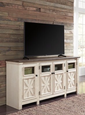 Bolanburg 74" TV Stand - White TV Stand modern furniture Contempo Furniture