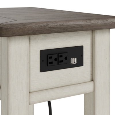 Bolanburg Chairside End Table - White Chair Side Table modern furniture Contempo Furniture