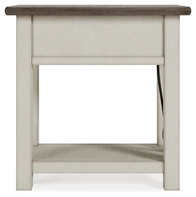 Bolanburg Chairside End Table - White Chair Side Table modern furniture Contempo Furniture