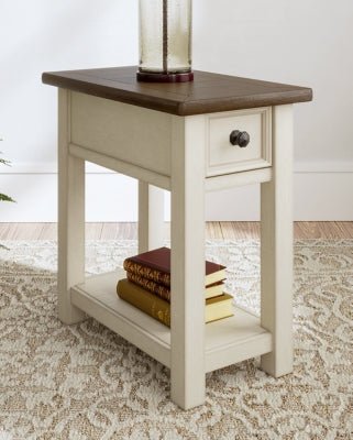 Bolanburg Chairside End Table - White Chair Side Table modern furniture Contempo Furniture