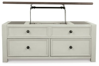 Bolanburg Coffee Table with Lift Top - White Cocktail Table modern furniture Contempo Furniture