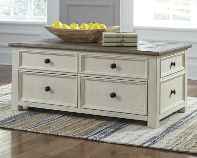 Bolanburg Coffee Table with Lift Top - White Cocktail Table modern furniture Contempo Furniture