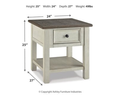 Bolanburg End Table - White End Table modern furniture Contempo Furniture