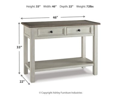 Bolanburg Sofa/Console Table - White Sofa Table modern furniture Contempo Furniture