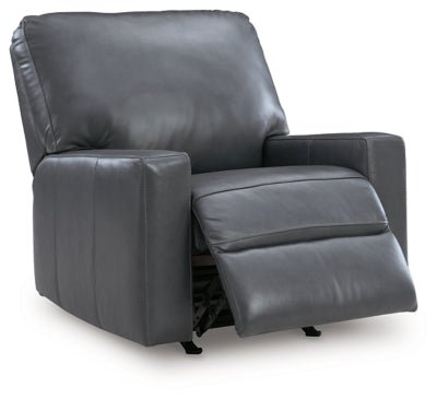 Bolsena Recliner - Blue Rocker Chair modern furniture Contempo Furniture