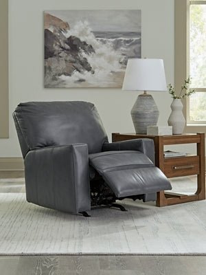 Bolsena Recliner - Blue Rocker Chair modern furniture Contempo Furniture