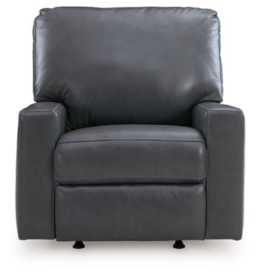 Bolsena Recliner - Blue Rocker Chair modern furniture Contempo Furniture