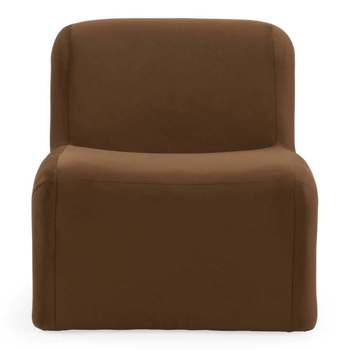 Bondi - Modern Brown Velvet Accent Chair