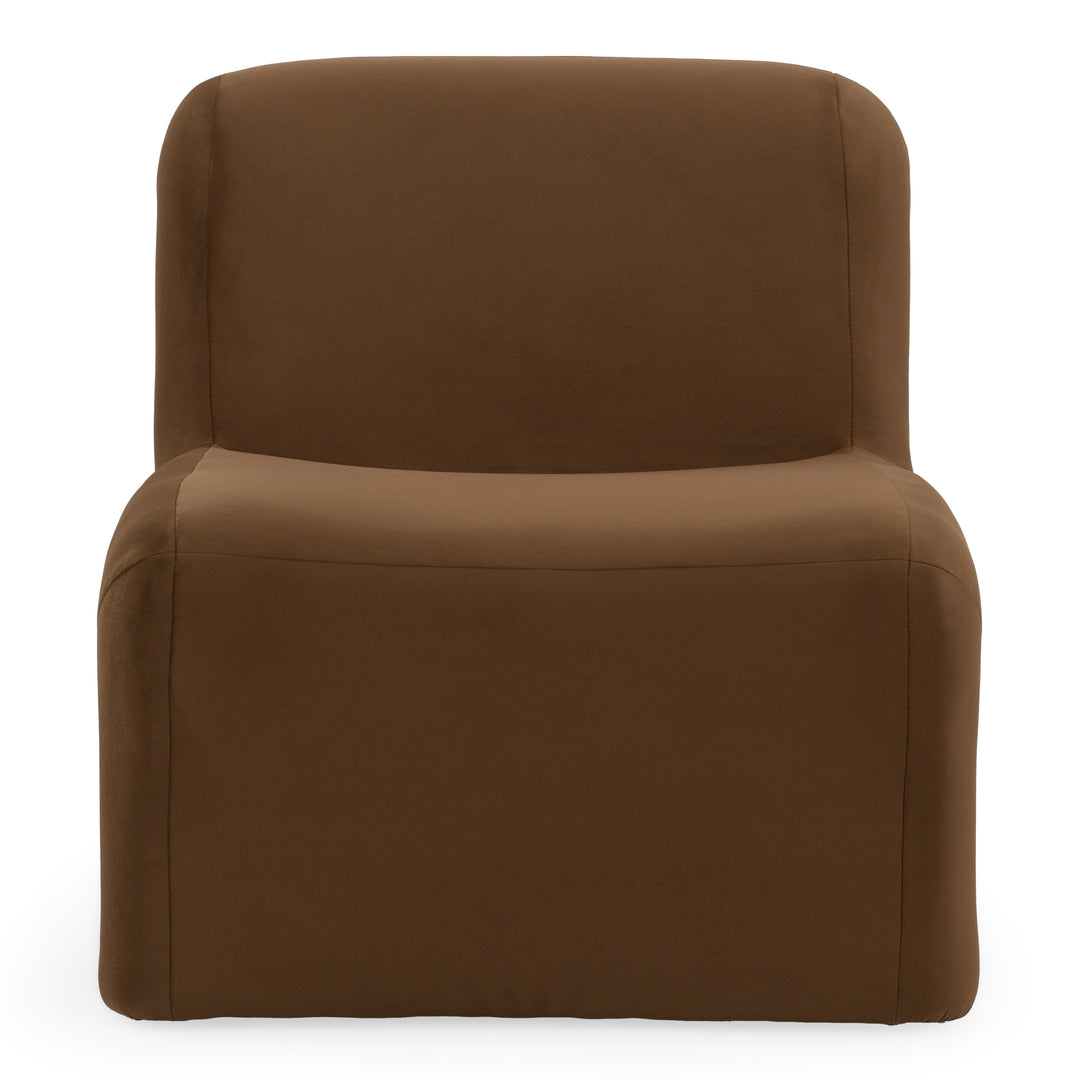 Bondi - Modern Brown Velvet Accent Chair