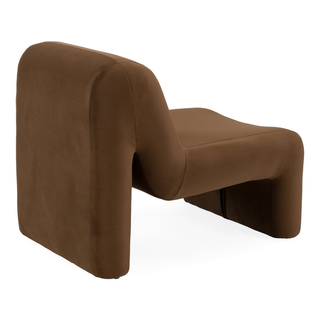 Bondi - Modern Brown Velvet Accent Chair