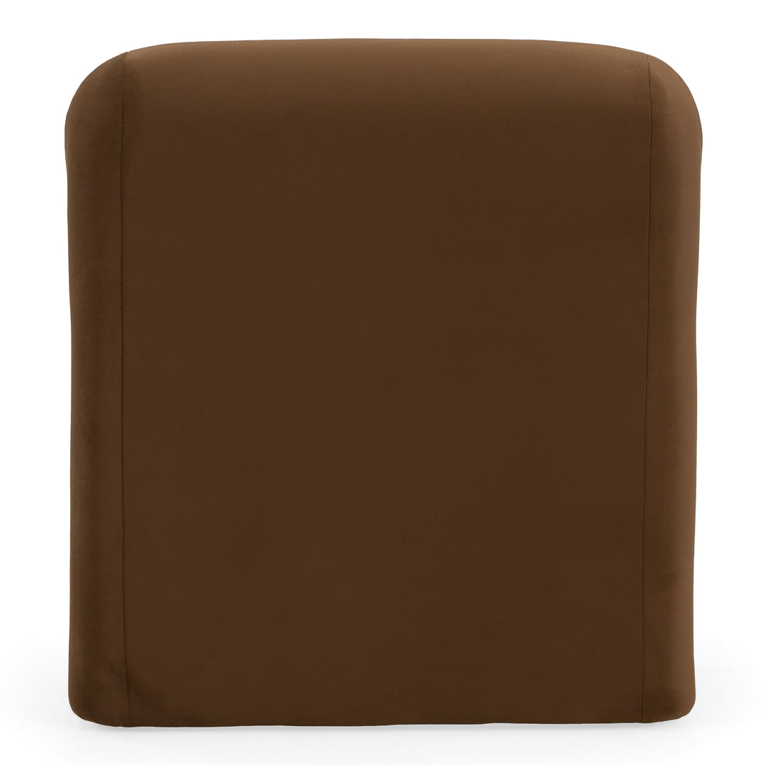 Bondi - Modern Brown Velvet Accent Chair