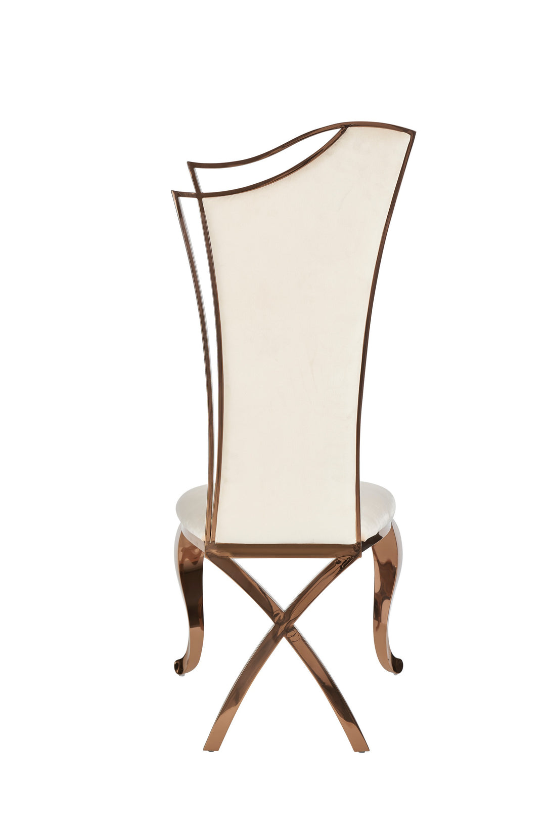 Bonnie  Beige Velvet & Rose Gold Dining Chair (Set of 2)