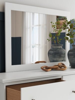 Bostwick Shoals Bedroom Mirror - White Mirror modern furniture Contempo Furniture