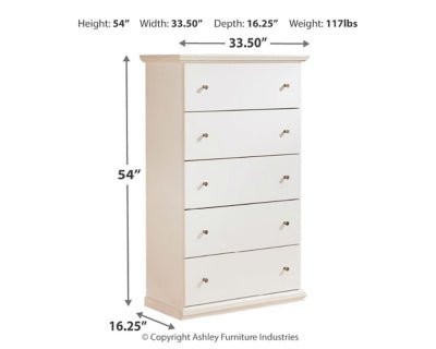 Bostwick Shoals Chest of Drawers - White Accent Chest modern furniture Contempo Furniture