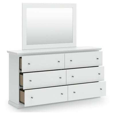 Bostwick Shoals Dresser and Mirror - White Dresser & Mirror modern furniture Contempo Furniture