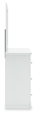 Bostwick Shoals Dresser and Mirror - White Dresser & Mirror modern furniture Contempo Furniture