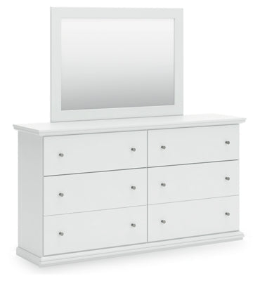 Bostwick Shoals Dresser and Mirror - White Dresser & Mirror modern furniture Contempo Furniture