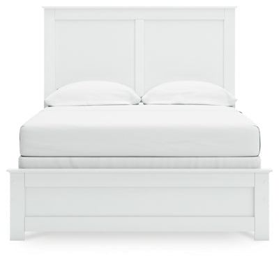 Bostwick Shoals Full Panel Bed - White Panel Bed modern furniture Contempo Furniture
