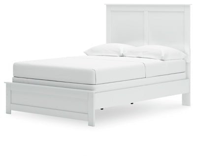 Bostwick Shoals Full Panel Bed - White Panel Bed modern furniture Contempo Furniture
