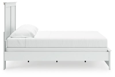 Bostwick Shoals King Panel Bed - White Panel Bed modern furniture Contempo Furniture