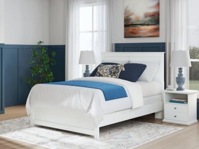 Bostwick Shoals Queen Panel Bed - White Panel Bed modern furniture Contempo Furniture