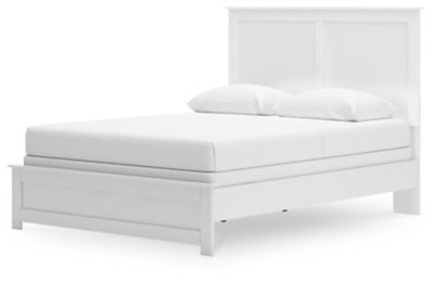 Bostwick Shoals Queen Panel Bed - White Panel Bed modern furniture Contempo Furniture