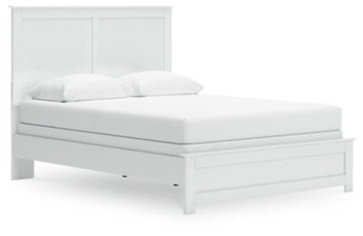 Bostwick Shoals Queen Panel Bed - White | Ashley Furniture