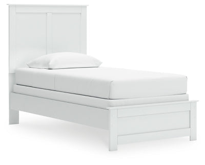 Bostwick Shoals Twin Panel Bed - White Panel Bed modern furniture Contempo Furniture