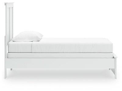 Bostwick Shoals Twin Panel Bed - White Panel Bed modern furniture Contempo Furniture