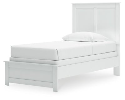 Bostwick Shoals Twin Panel Bed - White Panel Bed modern furniture Contempo Furniture