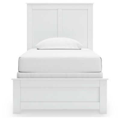 Bostwick Shoals Twin Panel Bed - White Panel Bed modern furniture Contempo Furniture