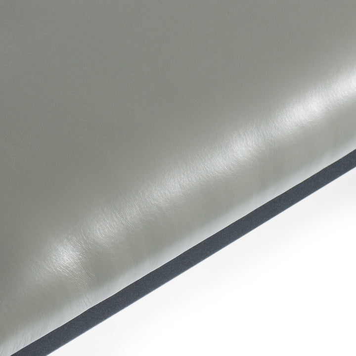 Boswell  Modern Grey Faux Leather + Black Barstool