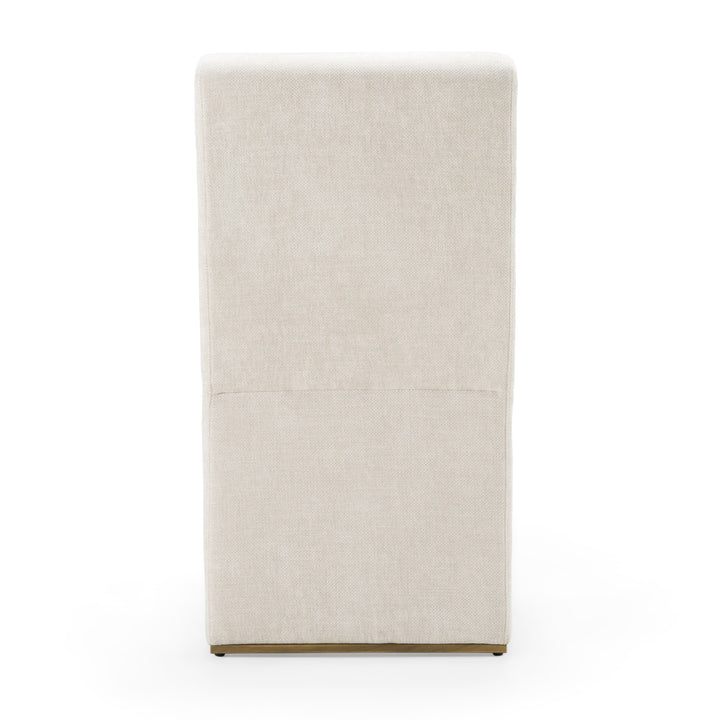 Bounty - Modern Beige Fabric + Antique Brass Dining Chair (Set of 2)