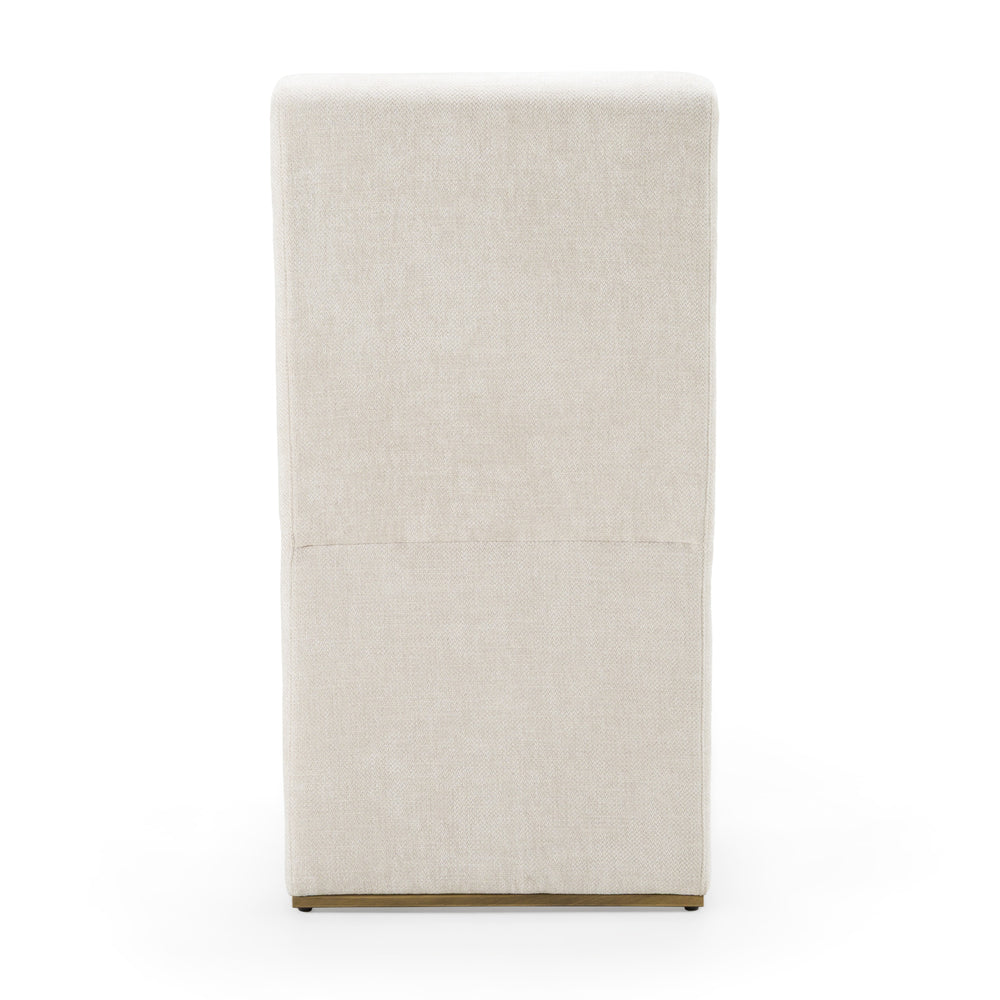 Bounty - Modern Beige Fabric + Antique Brass Dining Chair (Set of 2) - View 4