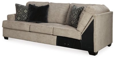 Bovarian Left - Arm Facing Sofa with Corner Wedge - Beige Stationary Sofa modern furniture Contempo Furniture